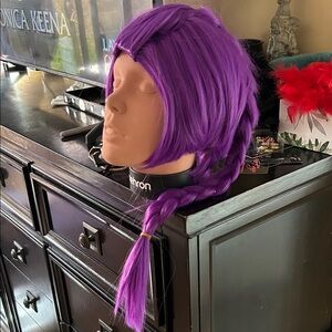 Purple Braided Wig